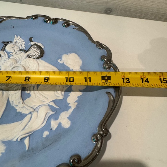 Vintage Handmade Ceramic Wedgwood Angels Plaque Signed - Picture 8 of 9